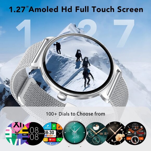 Smart Watch for Women with Bluetooth Calls, 1.27” AMOLED Thin Face Fitness Track main image 10